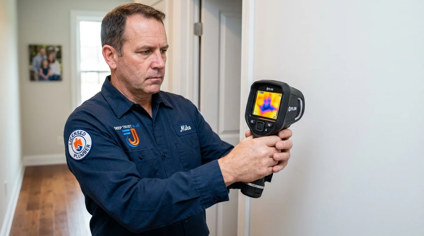 Thermal imaging leak detection by Johns Plumbing LLC in Cathedral City
